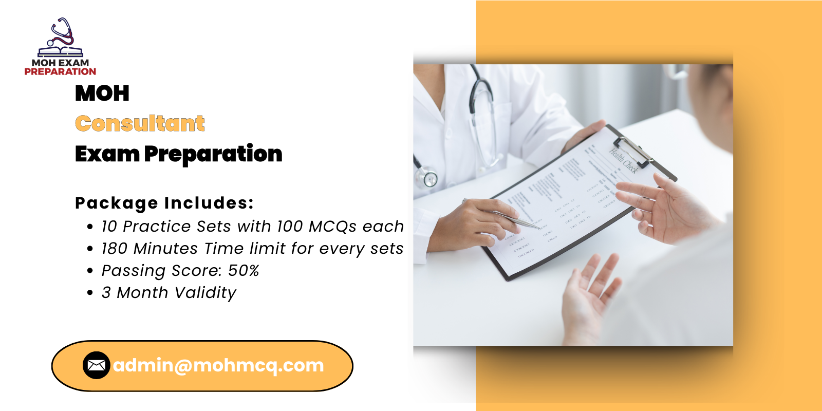 MOH Consultant Exam Preparation