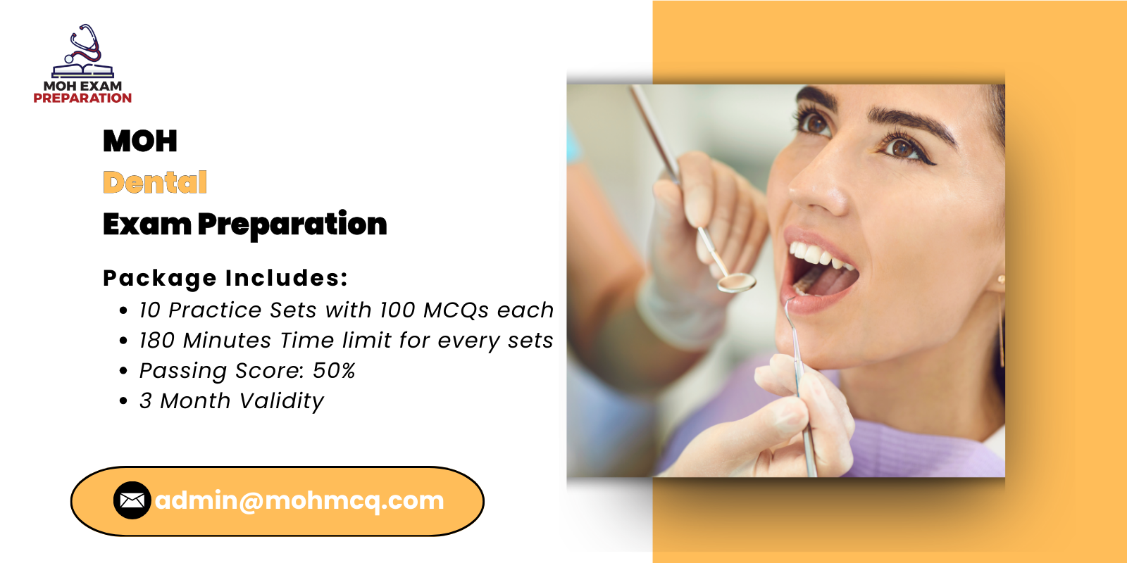 MOH Dental Exam Preparation