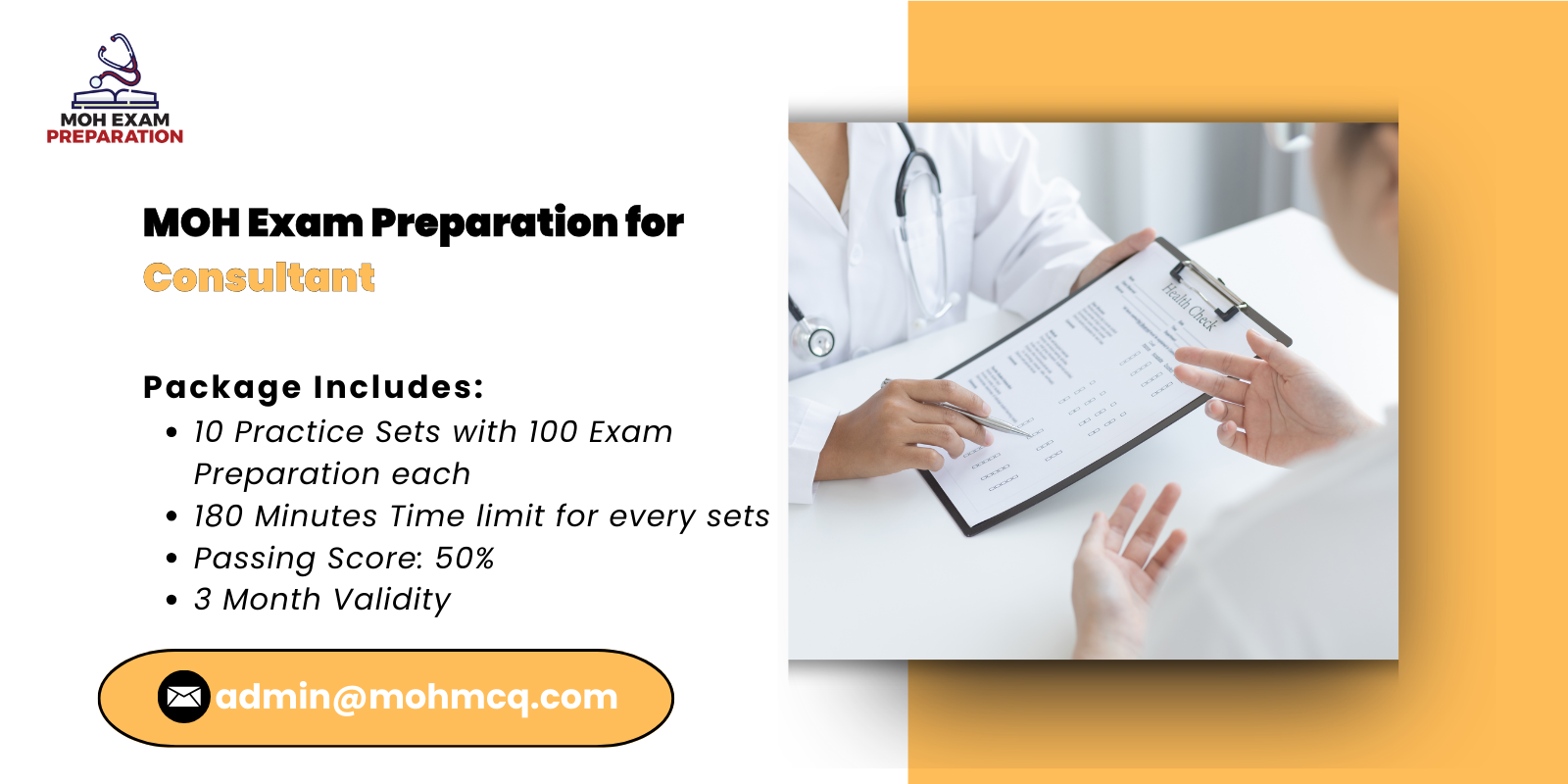 MOH Exam Preparation for Consultant