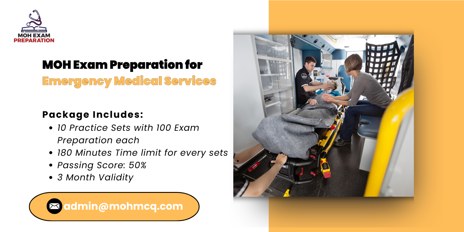 MOH Exam Preparation for Emergency Medical Services