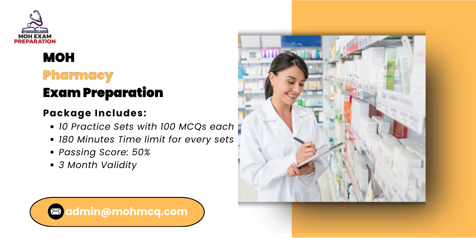 MOH Pharmacy Exam Preparation