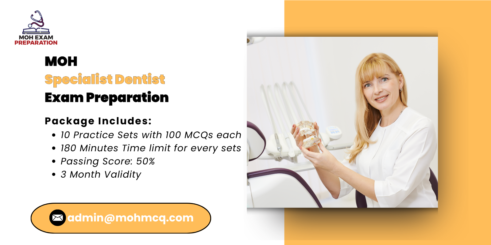 MOH Specialist Dentist Exam Preparation