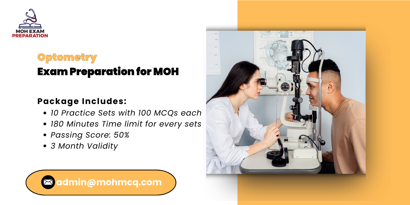 Optometry Exam Preparation for MOH