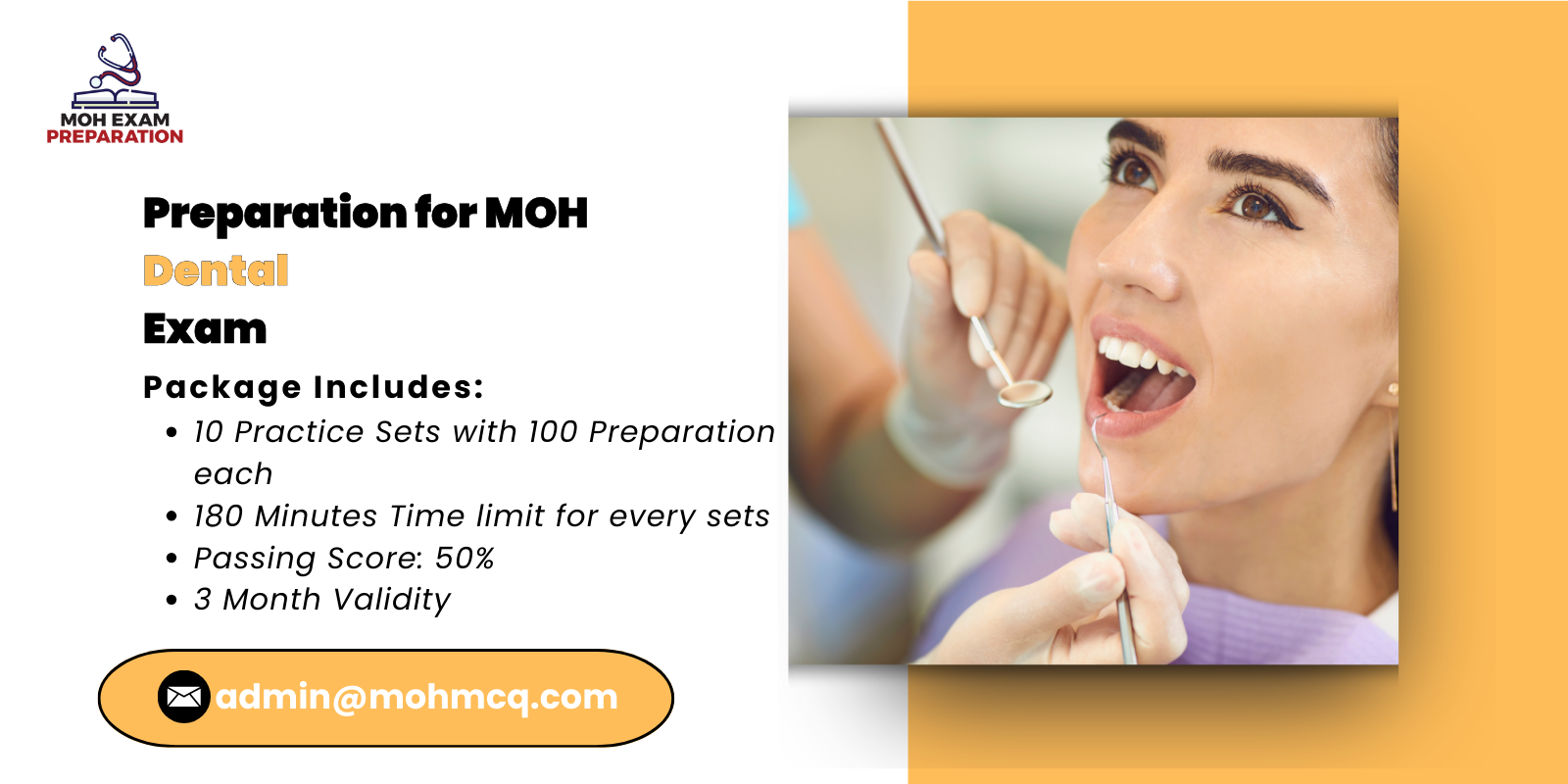 Preparation for MOH Dental Exam