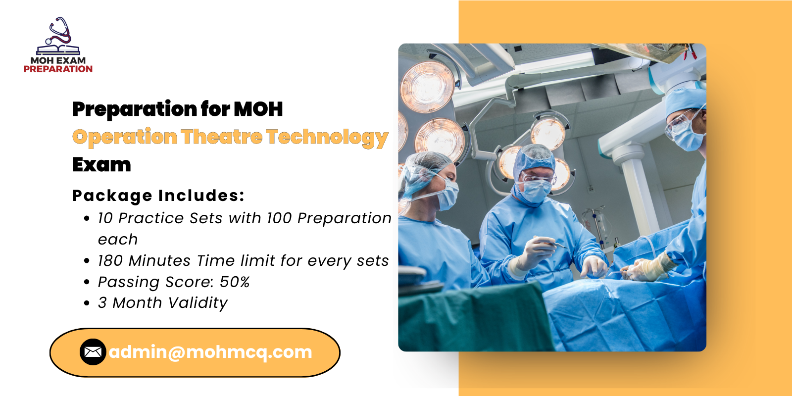 Preparation for MOH Operation Theatre Technology Exam