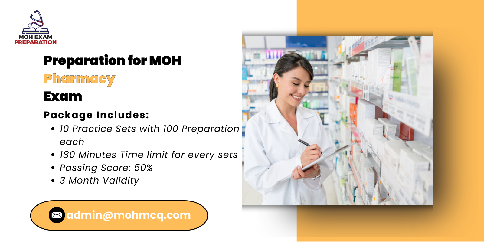 Preparation for MOH Pharmacy Exam