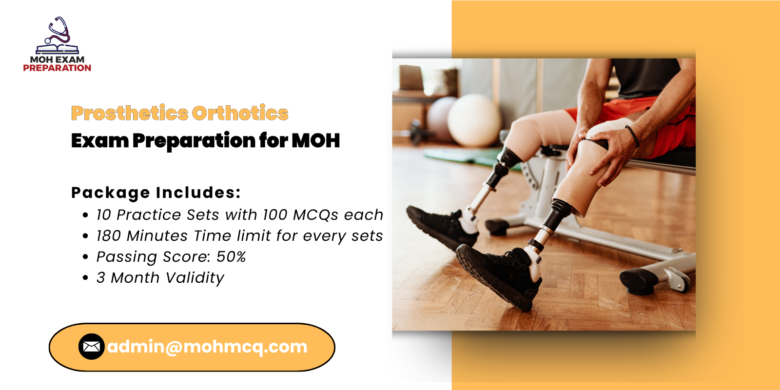 Prosthetics Orthotics Exam Preparation for MOH