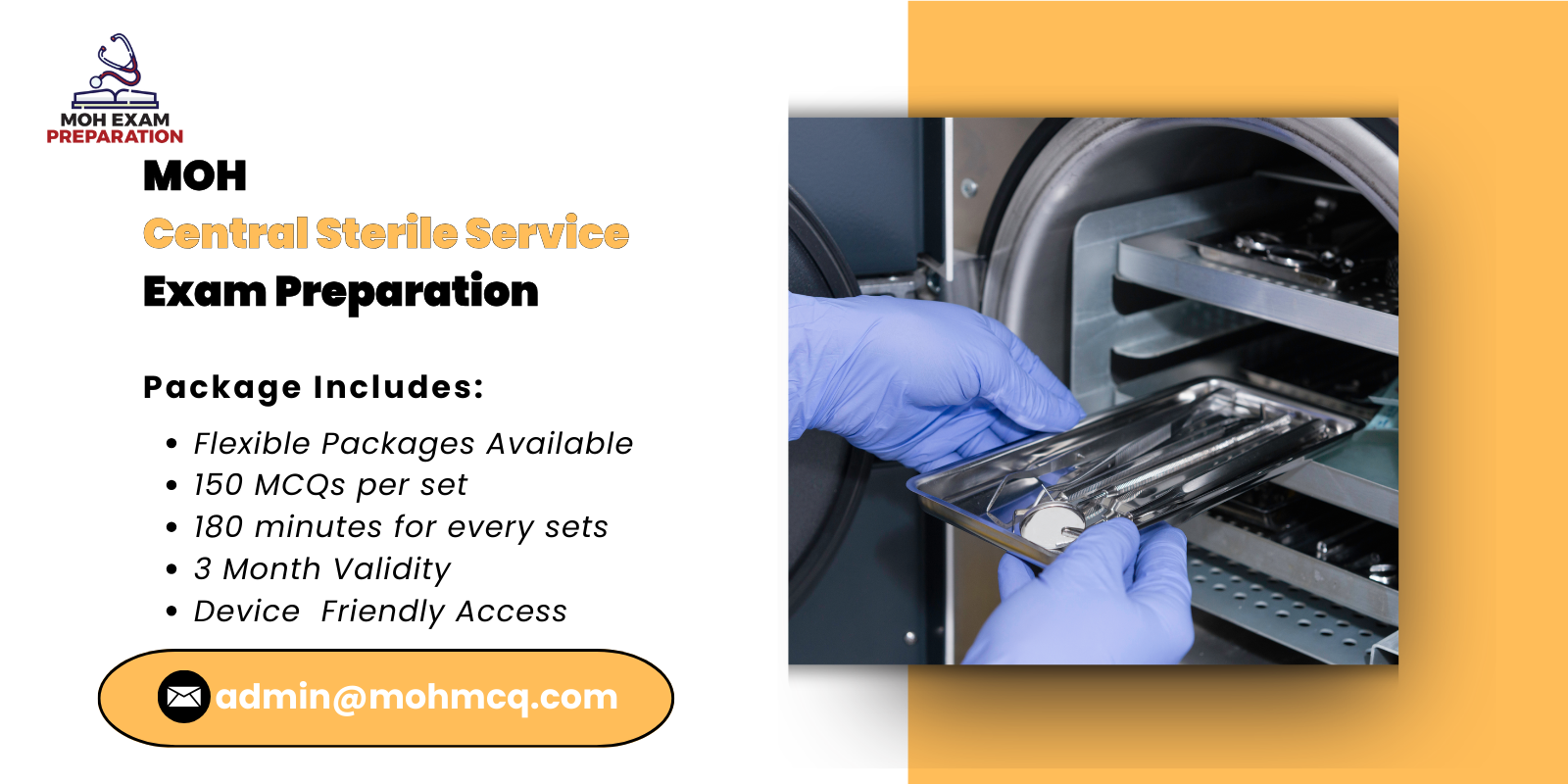 MOH Central Sterile Service Exam Preparation