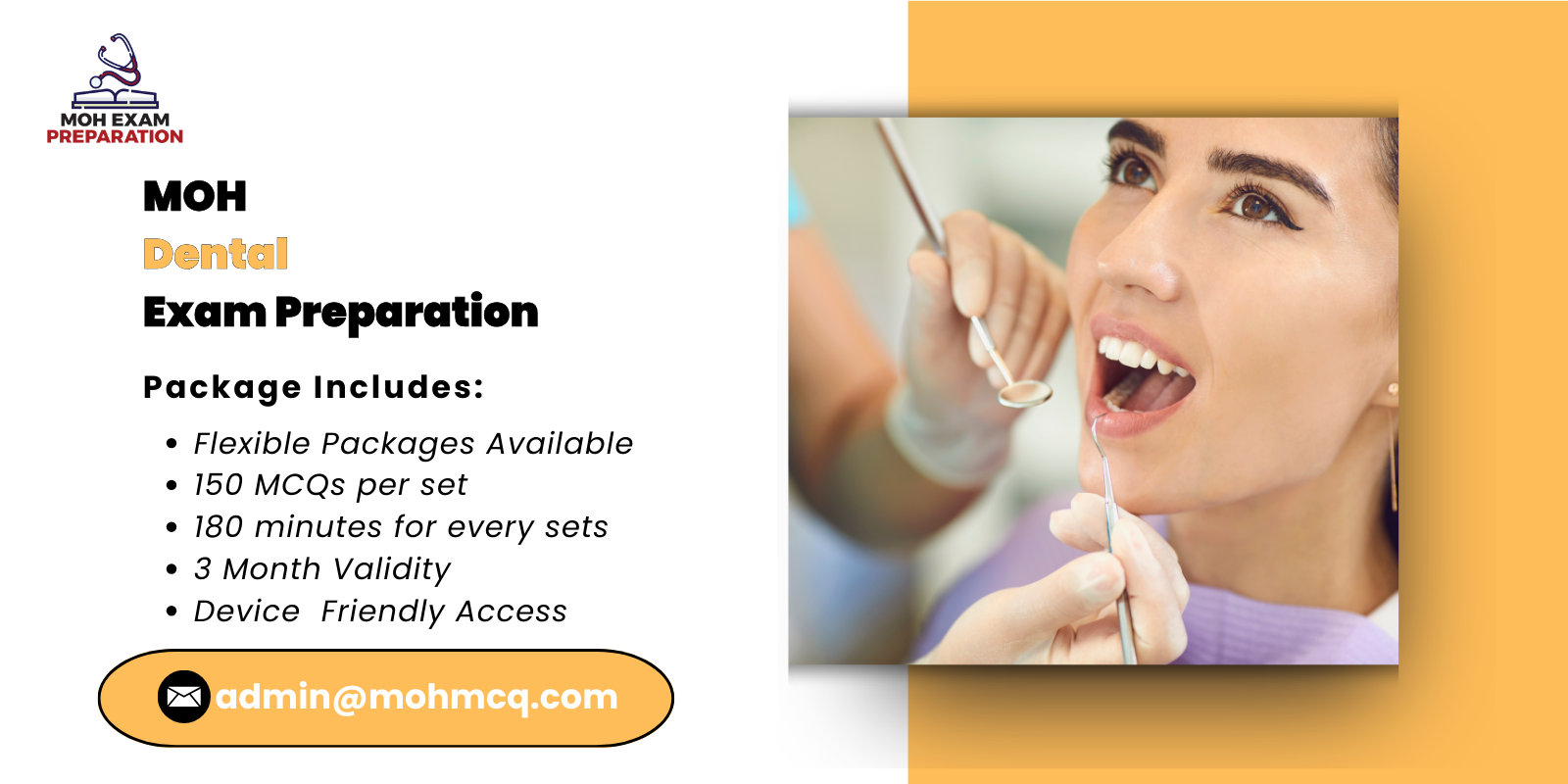 MOH Dental Exam Preparation