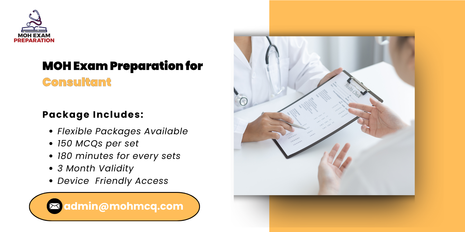 MOH Exam Preparation for Consultant