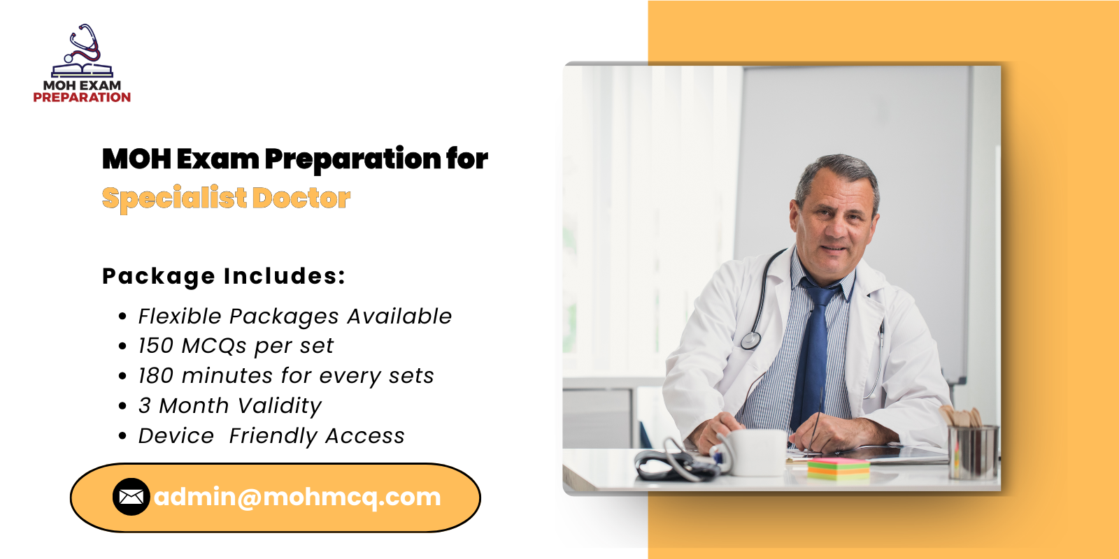MOH Exam Preparation for Specialist Doctor