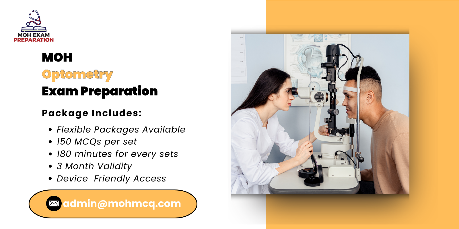 MOH Optometry Exam Preparation