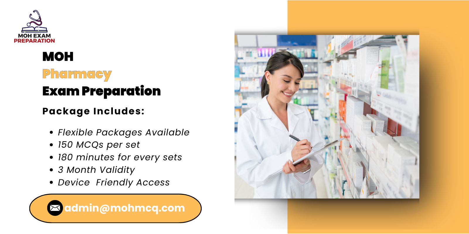 MOH Pharmacy Exam Preparation