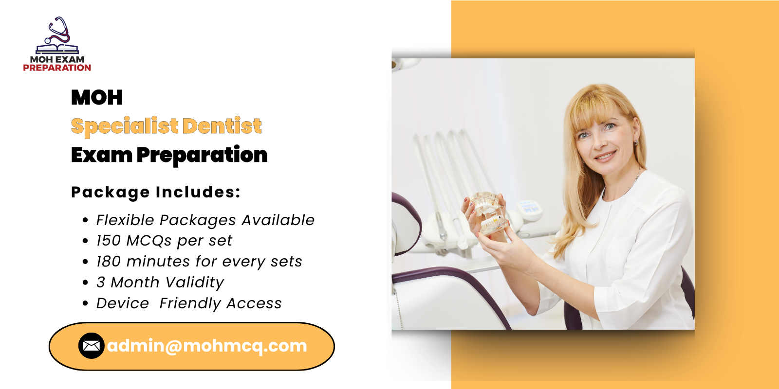 MOH Specialist Dentist Exam Preparation