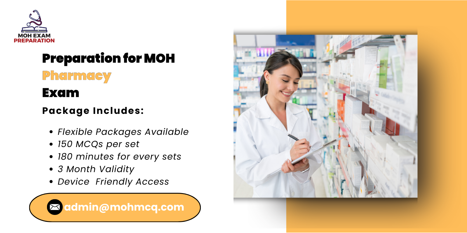 Preparation for MOH Pharmacy Exam