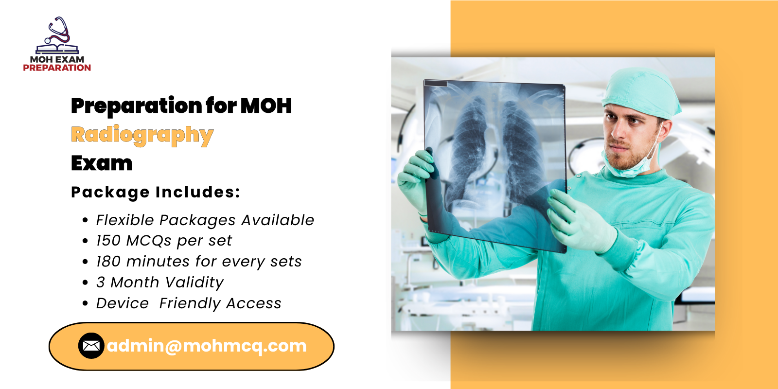 Preparation for MOH Radiography Exam