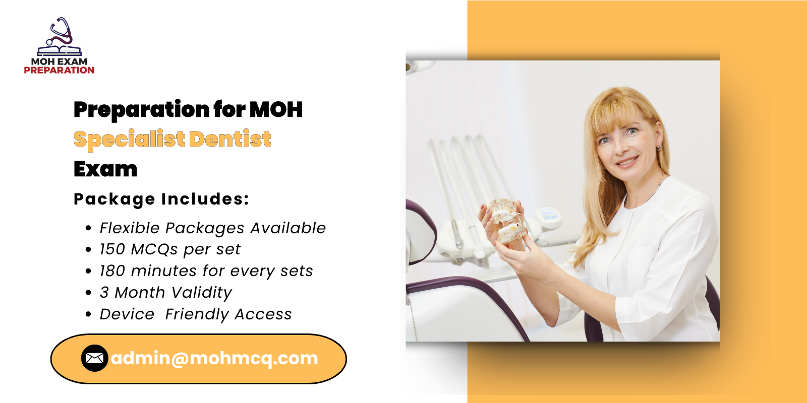 Preparation for MOH Specialist Dentist Exam
